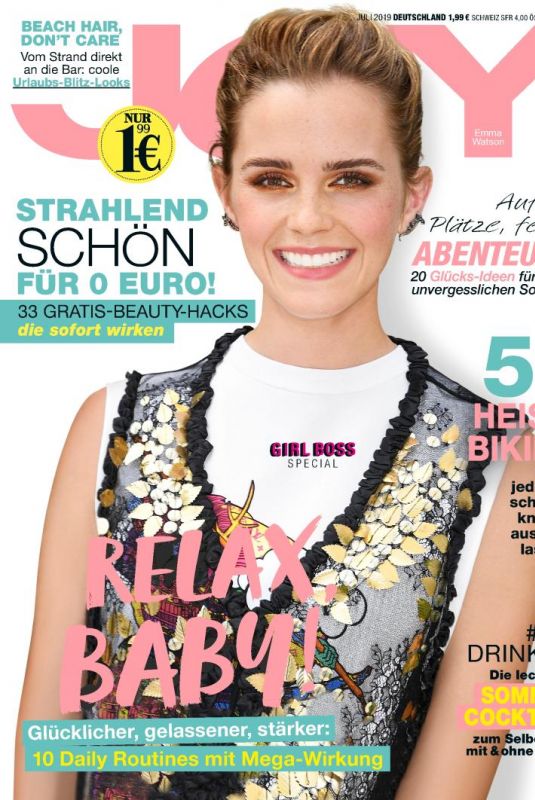EMMA WATSON on the Cover of Joy Magazine, Germany July 2019
