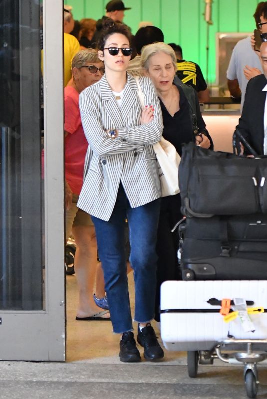 EMMY ROSSUM at Los Angeles International Airport 06/15/2019