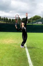 EUGENIE BOUCHARD Practice for Wimbledon - Instagram Pictures 06/26/2019