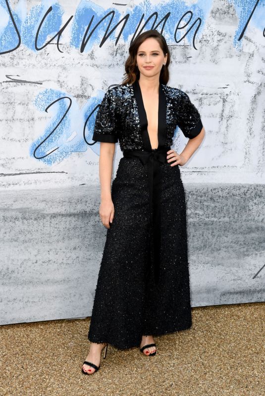 FELICITY JONES at Serpentine Gallery Summer Party in London 06/25/2019