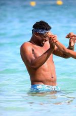 GABRIELLE UNION in Bikini at a Beach in Cannes 06/21/2019