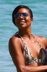 GABRIELLE UNION in Bikini at a Beach in Cannes 06/21/2019