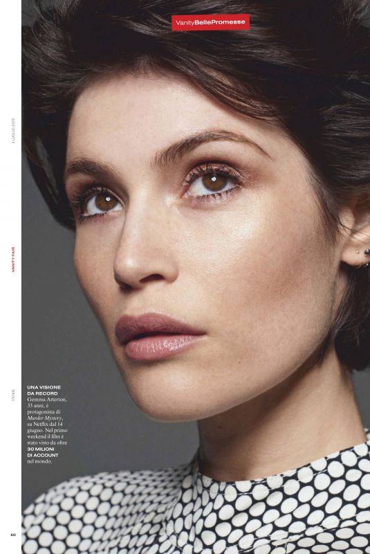 GEMMA ARTERTON in Vanity Fair Magazine, Italy July 2019