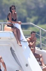 GEORGINA RODRIGUEZ in Bikini and Cristiano Ronaldo at a Yacht in France 06/23/2019