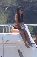 GEORGINA RODRIGUEZ in Bikini and Cristiano Ronaldo at a Yacht in France 06/23/2019