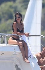 GEORGINA RODRIGUEZ in Bikini and Cristiano Ronaldo at a Yacht in France 06/23/2019