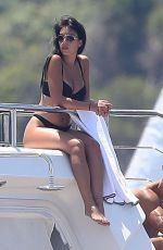 GEORGINA RODRIGUEZ in Bikini and Cristiano Ronaldo at a Yacht in France 06/23/2019