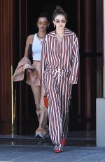 GIGI and BELLA HADID Out in Florence 06/13/2019