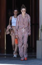 GIGI and BELLA HADID Out in Florence 06/13/2019