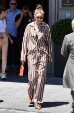 GIGI and BELLA HADID Out in Florence 06/13/2019