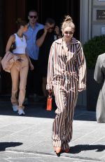 GIGI and BELLA HADID Out in Florence 06/13/2019