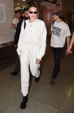 GIGI HADID Arrives at Florence Airport in Florence 06/12/2019