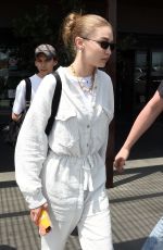 GIGI HADID Arrives at Florence Airport in Florence 06/12/2019