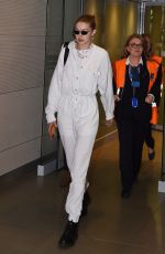 GIGI HADID Arrives at Florence Airport in Florence 06/12/2019