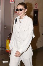 GIGI HADID Arrives at Florence Airport in Florence 06/12/2019