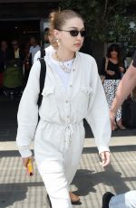 GIGI HADID Arrives at Florence Airport in Florence 06/12/2019