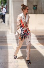 GIGI HADID Arrives at Heron Preston Fashion Show in Paris 06/18/2019
