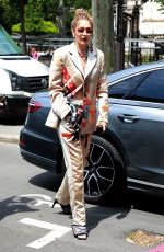 GIGI HADID Arrives at Heron Preston Fashion Show in Paris 06/18/2019