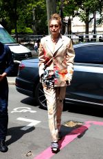 GIGI HADID Arrives at Heron Preston Fashion Show in Paris 06/18/2019