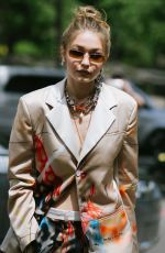 GIGI HADID Arrives at Heron Preston Fashion Show in Paris 06/18/2019