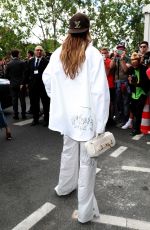 GIGI HADID Arrives at Louis Vuitton Fashion Show in Paris 06/20/2019