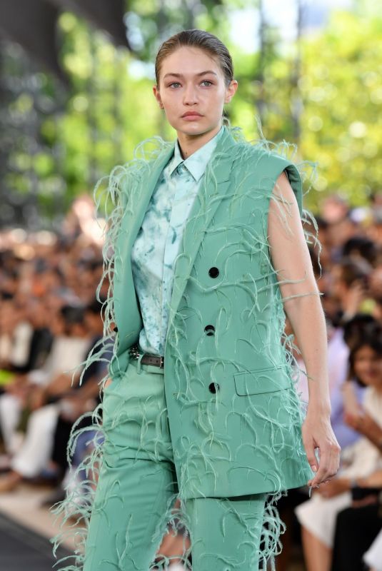 GIGI HADID at Berluti Runway Show at Paris Fashion Week 06/21/2019