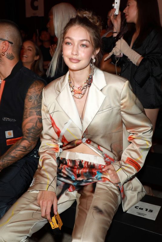 GIGI HADID at Heron Preston Menswear Spring/Summer 2020 Show in Paris 06/18/2019