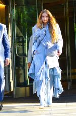 GIGI HADID Leaves Her Hotel in New York 06/03/2019