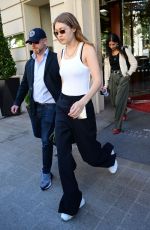 GIGI HADID Leaves Royal Monceau Hotel in Paris 06/21/2019
