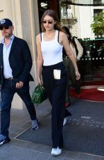 GIGI HADID Leaves Royal Monceau Hotel in Paris 06/21/2019