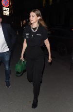 GIGI HADID Out for Dinner in Paris 06/19/2019
