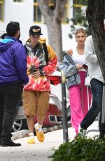 HAILEY and Justin BIEBER Arrives at Watsco Arena in Miami 06/14/2019