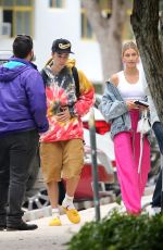 HAILEY and Justin BIEBER Arrives at Watsco Arena in Miami 06/14/2019