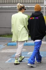 HAILEY and Justin BIEBER at a Juice Bar in Hollywood 06/01/2019