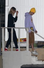 HAILEY and Justin BIEBER Leaves Church in Los Angeles 06/05/2019