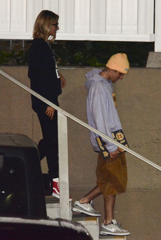 HAILEY and Justin BIEBER Leaves Church in Los Angeles 06/05/2019