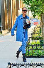HAILEY BIEBER All in Denim Out in New York 06/22/2019