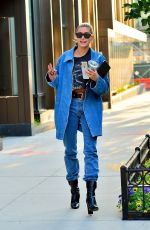 HAILEY BIEBER All in Denim Out in New York 06/22/2019