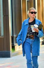 HAILEY BIEBER All in Denim Out in New York 06/22/2019