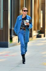 HAILEY BIEBER All in Denim Out in New York 06/22/2019