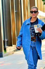HAILEY BIEBER All in Denim Out in New York 06/22/2019