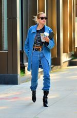 HAILEY BIEBER All in Denim Out in New York 06/22/2019