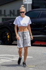 HAILEY BIEBER Heading to Cha Cha Matcha in Los Angeles 06/03/2019