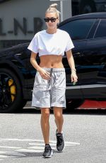 HAILEY BIEBER Heading to Cha Cha Matcha in Los Angeles 06/03/2019