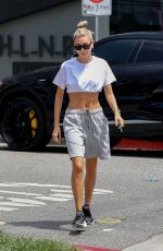 HAILEY BIEBER Heading to Cha Cha Matcha in Los Angeles 06/03/2019