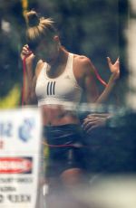 HAILEY BIEBER Working Out at Dogpound in Los Angeles 06/03/2019