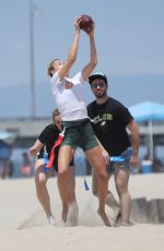 HAILEY CLASUON Playing Flag Football at Venice Beach 06/23/2019