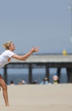 HAILEY CLASUON Playing Flag Football at Venice Beach 06/23/2019