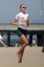 HAILEY CLASUON Playing Flag Football at Venice Beach 06/23/2019