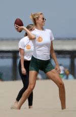 HAILEY CLASUON Playing Flag Football at Venice Beach 06/23/2019